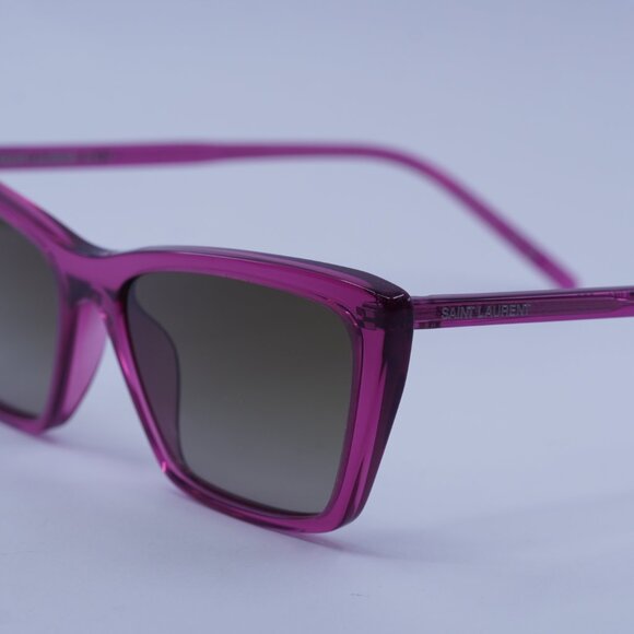 Saint Laurent SL737 MICA THIN 006 Sunglasses Cyclamen Cat Eye Frame